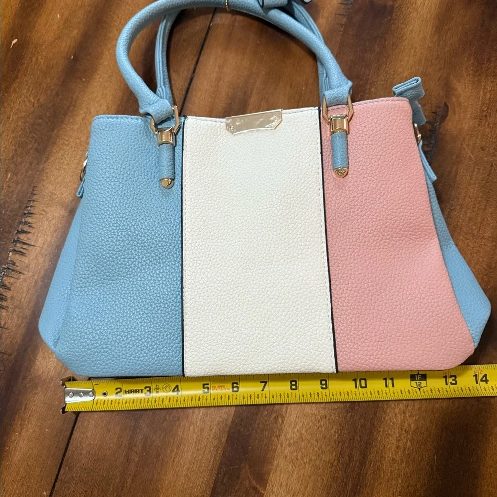 KKXIU Stylish Tricolor Satchel Bag NWOT